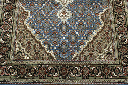 Traditional Tabriz Wool Hand Knotted Rug 3.11x10.0 -w5094
