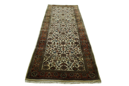 Traditional Indo Mahal Wool Hand Knotted Rug 3.0x10.0 -w20022