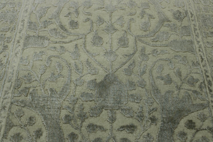 Traditional Haji Jalili Wool/silk Hand Knotted Rug 2.6x14.0 -w20057