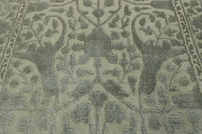 Traditional Haji Jalili Wool/silk Hand Knotted Rug 2.6x14.0 -w20057