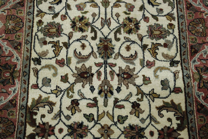 Traditional Indo Mashad Wool Hand Knotted Rug 3.0x14.0 -w20023
