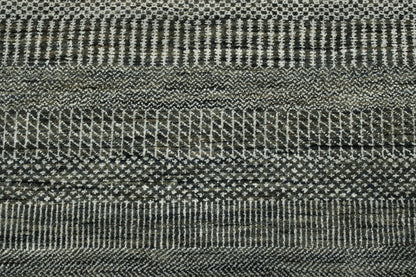 Modern Grass Design Wool/silk Hand Knotted Rug 2.6X14.0 -w20168