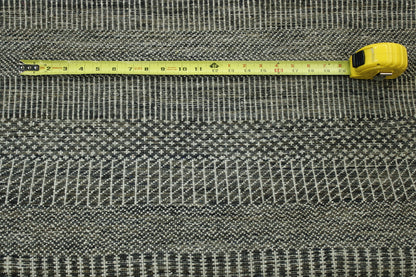 Modern Grass Design Wool/silk Hand Knotted Rug 2.6X14.0 -w20168