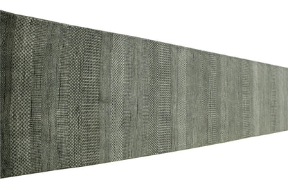 Modern Grass Design Wool/silk Hand Knotted Rug 2.6X16.0 -w20176