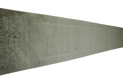 Traditional Haji Jalili Wool/silk Hand Knotted Rug 2.6x15.0 -w20055