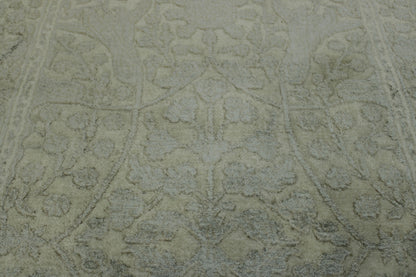Traditional Haji Jalili Wool/silk Hand Knotted Rug 2.6x15.0 -w20055
