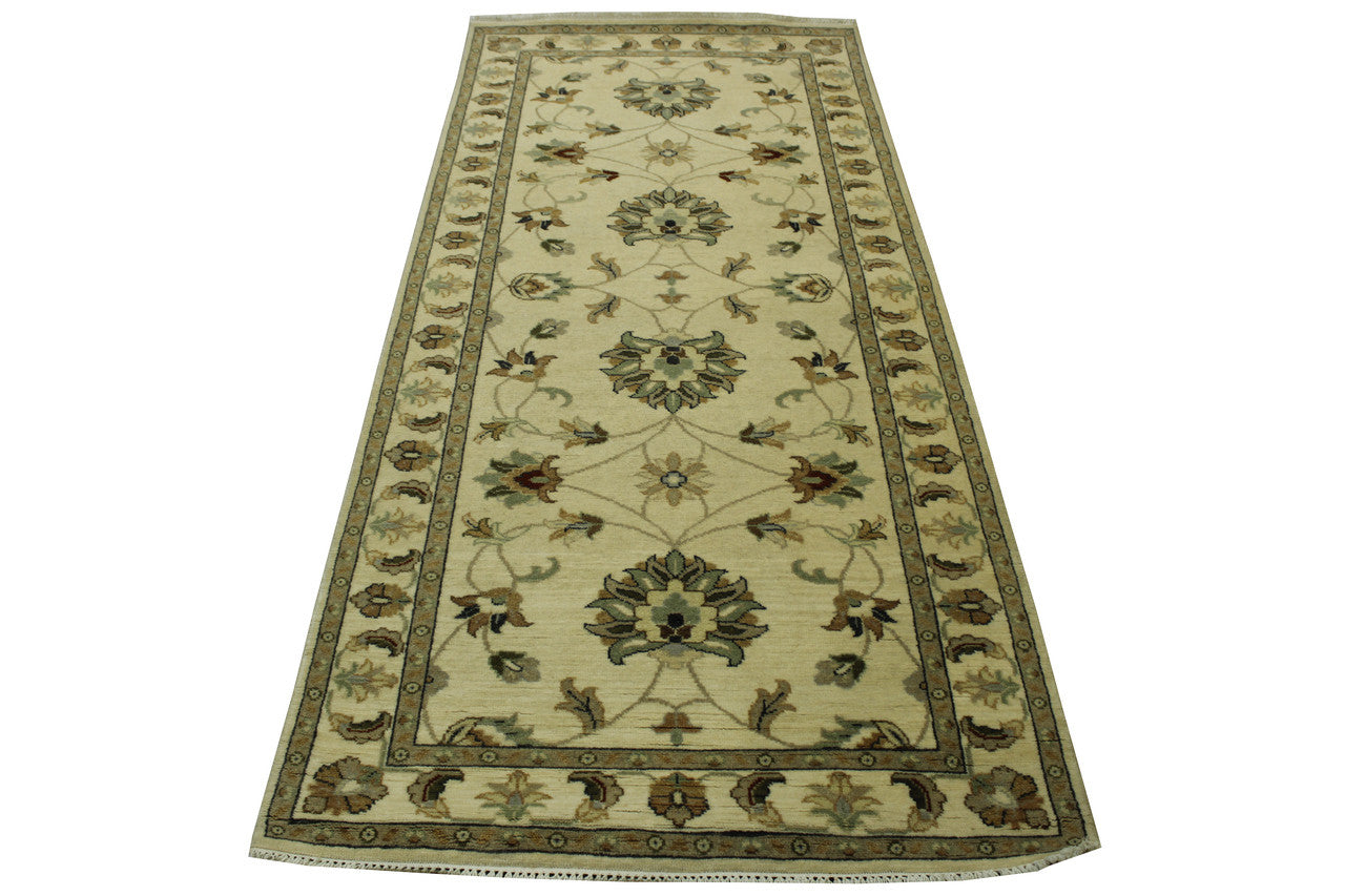 Oushak Indo Zigler Wool Hand Knotted Rug 3.0X7.0 -w20137