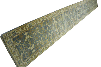 Oushak Indo Zigler Wool Hand Knotted Rug 3.0x20.0 -b-145
