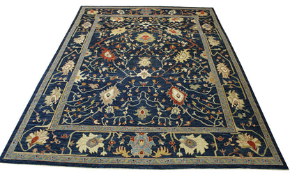 Oushak Chobie Wool Hand Knotted Rug 10.0x14.0 - w5109