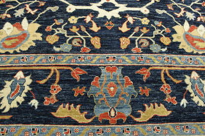 Oushak Chobie Wool Hand Knotted Rug 10.0x14.0 - w5109