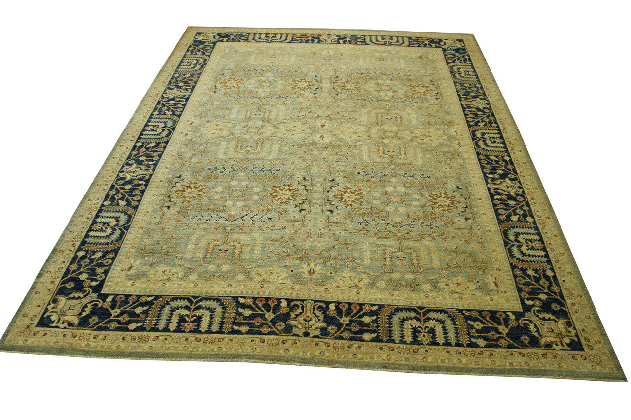 Tribal Vege-Dye Khorzin Wool Hand Knotted Rug 10.0x14.0 - W5107