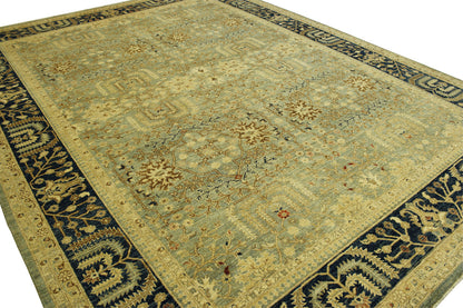 Tribal Vege-Dye Khorzin Wool Hand Knotted Rug 10.0x14.0 - W5107