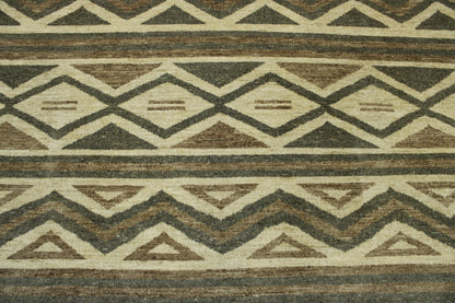 Tribal Morrocan Design Wool Hand Knotted Rug 8.0x10.0 - w5100