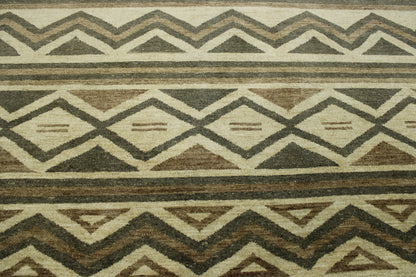 Tribal Morrocan Design Wool Hand Knotted Rug 8.0x10.0 - w5100