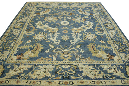 Oushak Chobie Wool Hand Knotted Rug 8.0x10.0 - w5116
