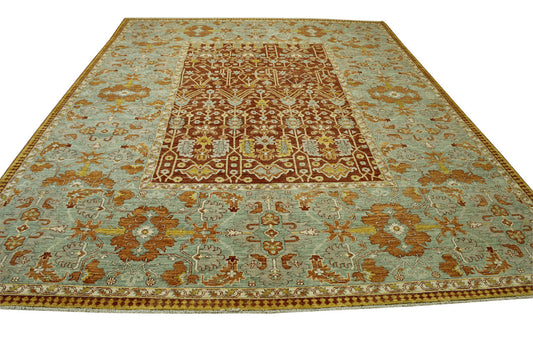 Tribal Vege-dye Bamyan Wool Hand Knotted Rug 9.0x12.0 - w5106