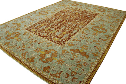 Tribal Vege-dye Bamyan Wool Hand Knotted Rug 9.0x12.0 - w5106