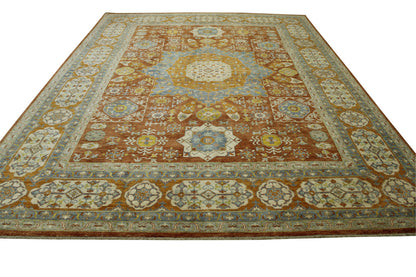 Tribal Vege-dye Bamyan Wool Hand Knotted Rug 9.0x12.0 - w5105