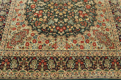 Traditional Kerman Wool Hand Knotted Rug 6X9 - w3071