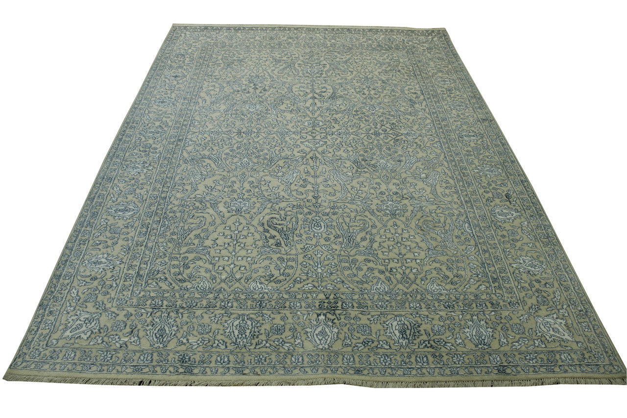 Traditional Fine Haji Jalili Wool/silk Hand Knotted Rug 6X9 - w20066