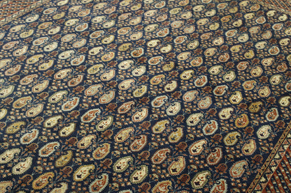 Traditional Fine Pesley Heraki Wool Hand Knotted Rug 6X9 - w5121