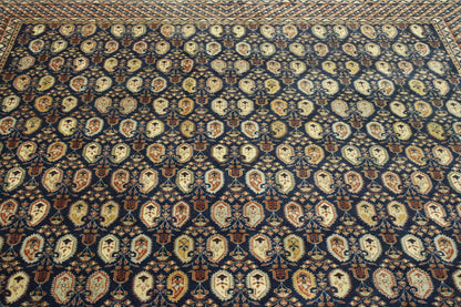 Traditional Fine Pesley Heraki Wool Hand Knotted Rug 6X9 - w5121