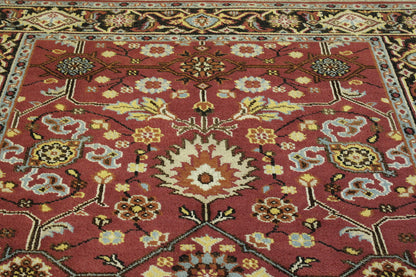 Tribal Floral Serapi Wool Hand Knotted Rug 6X9 - w20269