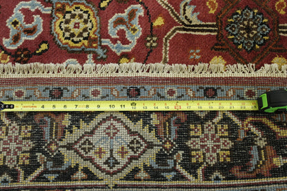 Tribal Floral Serapi Wool Hand Knotted Rug 6X9 - w20269