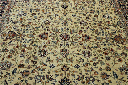 Traditional Farahan Design Wool Hand Knotted Rug 6X9 - w2238