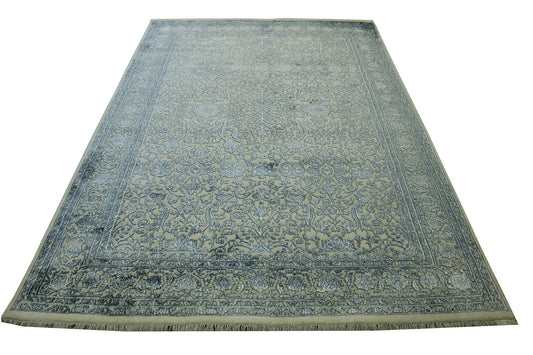 Traditional Fine Haji Jalili Wool/silk Hand Knotted Rug 6X9 - w20064