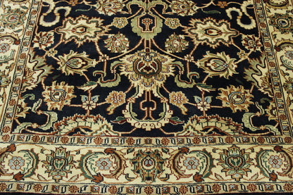 Traditional Indo Mashad Wool Hand Knotted Rug 6X9 - w2263