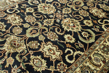 Traditional Indo Mashad Wool Hand Knotted Rug 6X9 - w2263