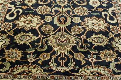 Traditional Indo Mashad Wool Hand Knotted Rug 6X9 - w2263