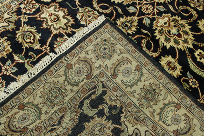 Traditional Indo Mashad Wool Hand Knotted Rug 6X9 - w2263