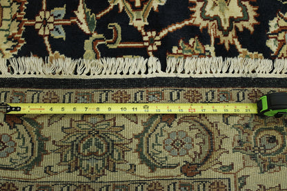 Traditional Indo Mashad Wool Hand Knotted Rug 6X9 - w2263