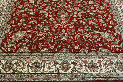 Traditional Indo Heraki Wool Hand Knotted Rug 6X9 - w2234