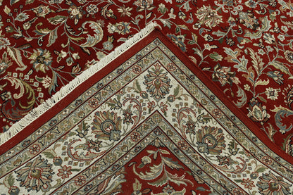 Traditional Indo Heraki Wool Hand Knotted Rug 6X9 - w2234