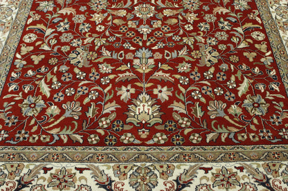 Traditional Indo Mahal Wool Hand Knotted Rug 6X9 - w2240