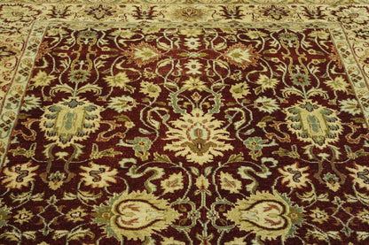 Traditional Fine Zigler Wool Hand Knotted Rug 6X9 - w2260