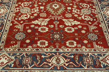 Traditional Sherapi Wool Hand Knotted Rug 6X9 - w20267