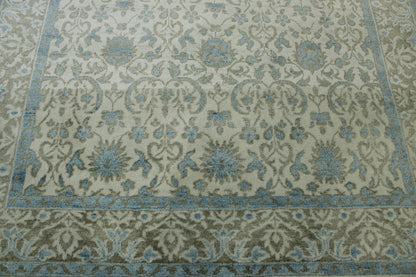 Tribal Silky Zigler Wool Hand Knotted Rug 6X9 - w2222
