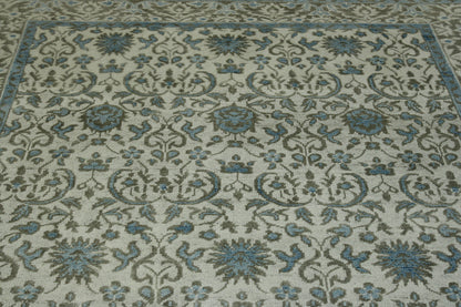 Tribal Silky Zigler Wool Hand Knotted Rug 6X9 - w2222
