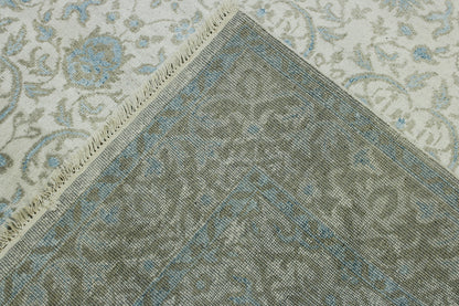 Tribal Silky Zigler Wool Hand Knotted Rug 6X9 - w2222