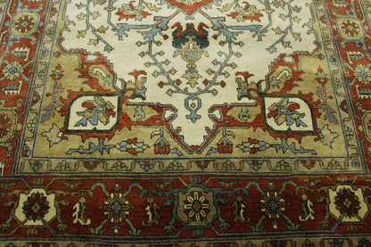 Oushak Antique Sherapi Wool Hand Knotted Rug 6X9 - w20106