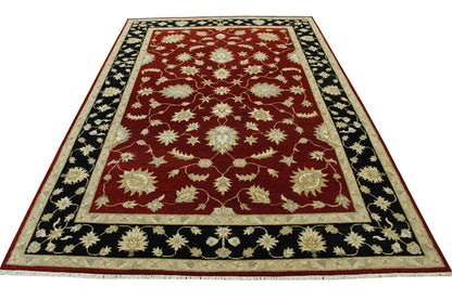 Tribal Agra Zigler Wool Hand Knotted Rug 6X9 - w20124