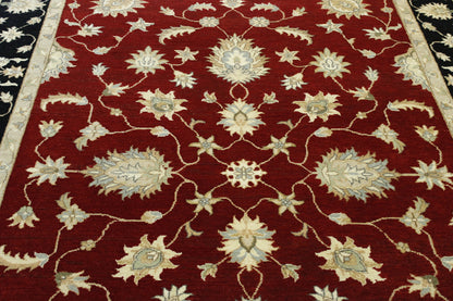 Tribal Agra Zigler Wool Hand Knotted Rug 6X9 - w20124