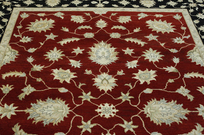 Tribal Agra Zigler Wool Hand Knotted Rug 6X9 - w20124