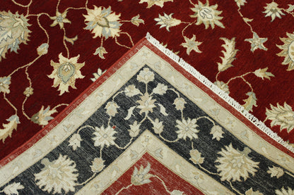 Tribal Agra Zigler Wool Hand Knotted Rug 6X9 - w20124