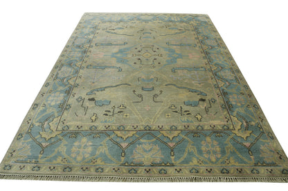 Traditional Zigler Wool Hand Knotted Rug 6X9 - w20347
