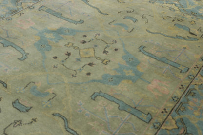 Traditional Zigler Wool Hand Knotted Rug 6X9 - w20347